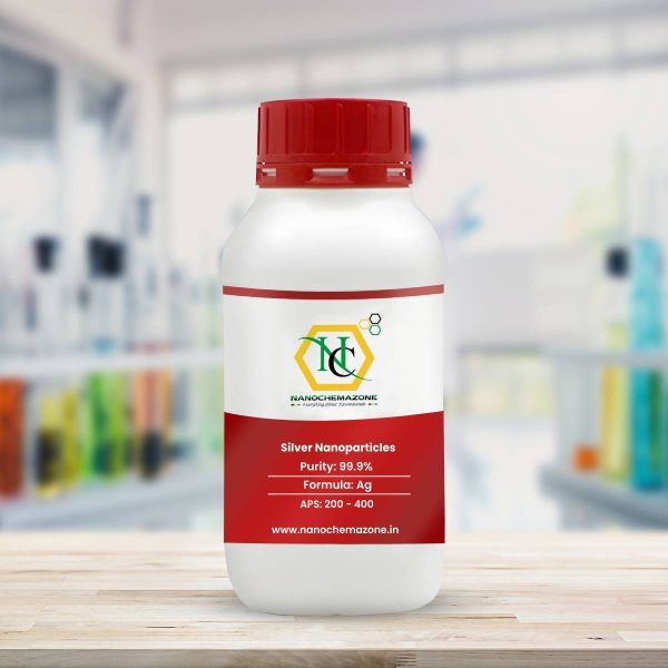 Silver nanoparticles powder in a labeled container – Ag, 99.9%, 200-400 nm